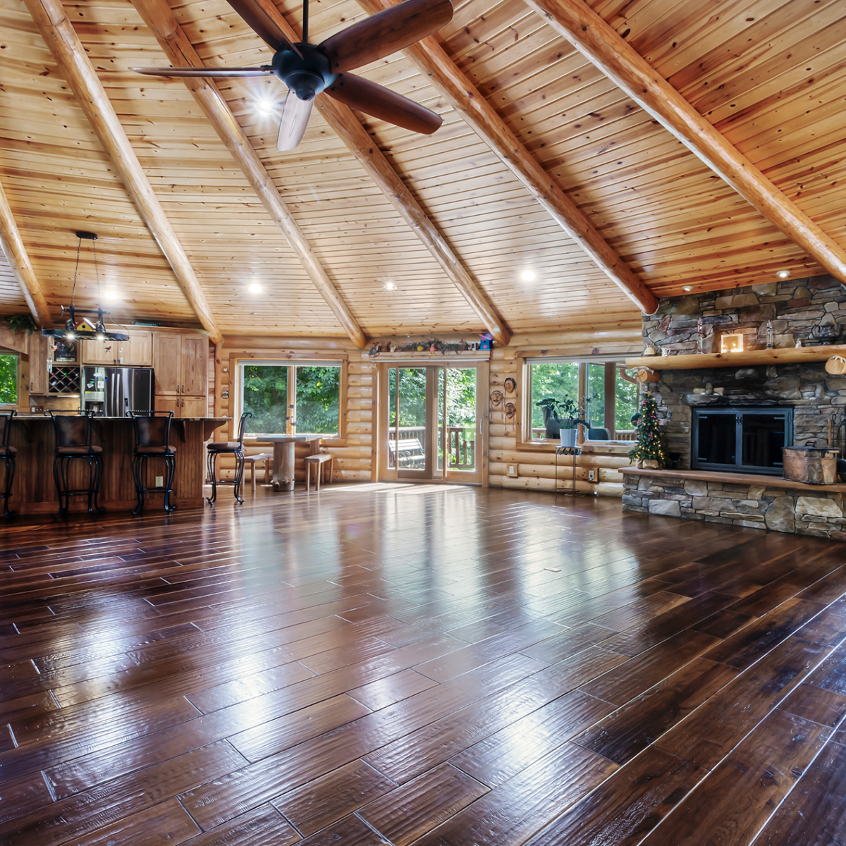 Kitchen and Living Room